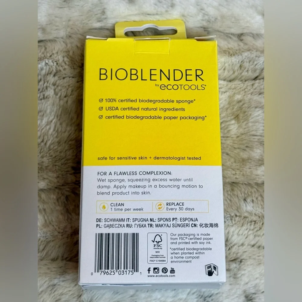 *NWT* EcoTools Bioblender Clean Beauty Makeup Blending Sponge 100% Biodegradable